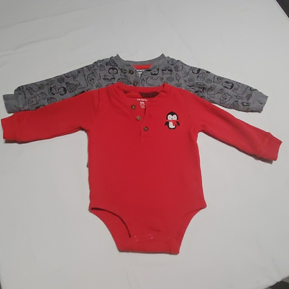 2 piece Carter's long sleeve onesies